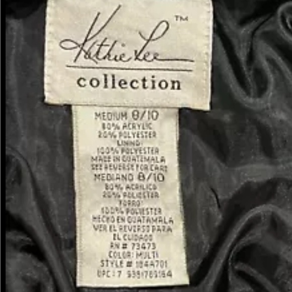 Kathie Lee Collection Blazer Women red MEDIUM tweed Red - Picture 4 of 4